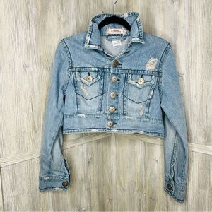 Z Cavaricci Vintage Denim Crop Jacket